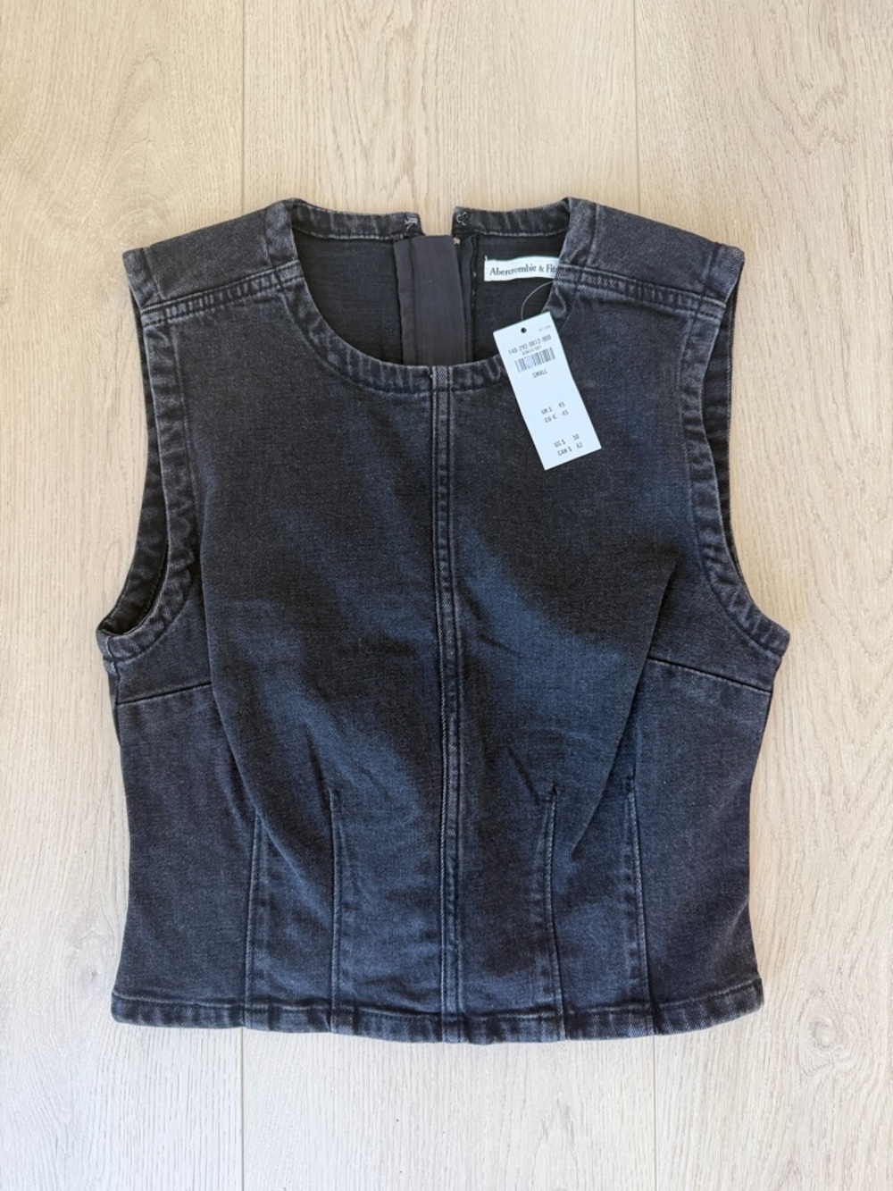 Abercrombie & Fitch Black Washed Denim tank top